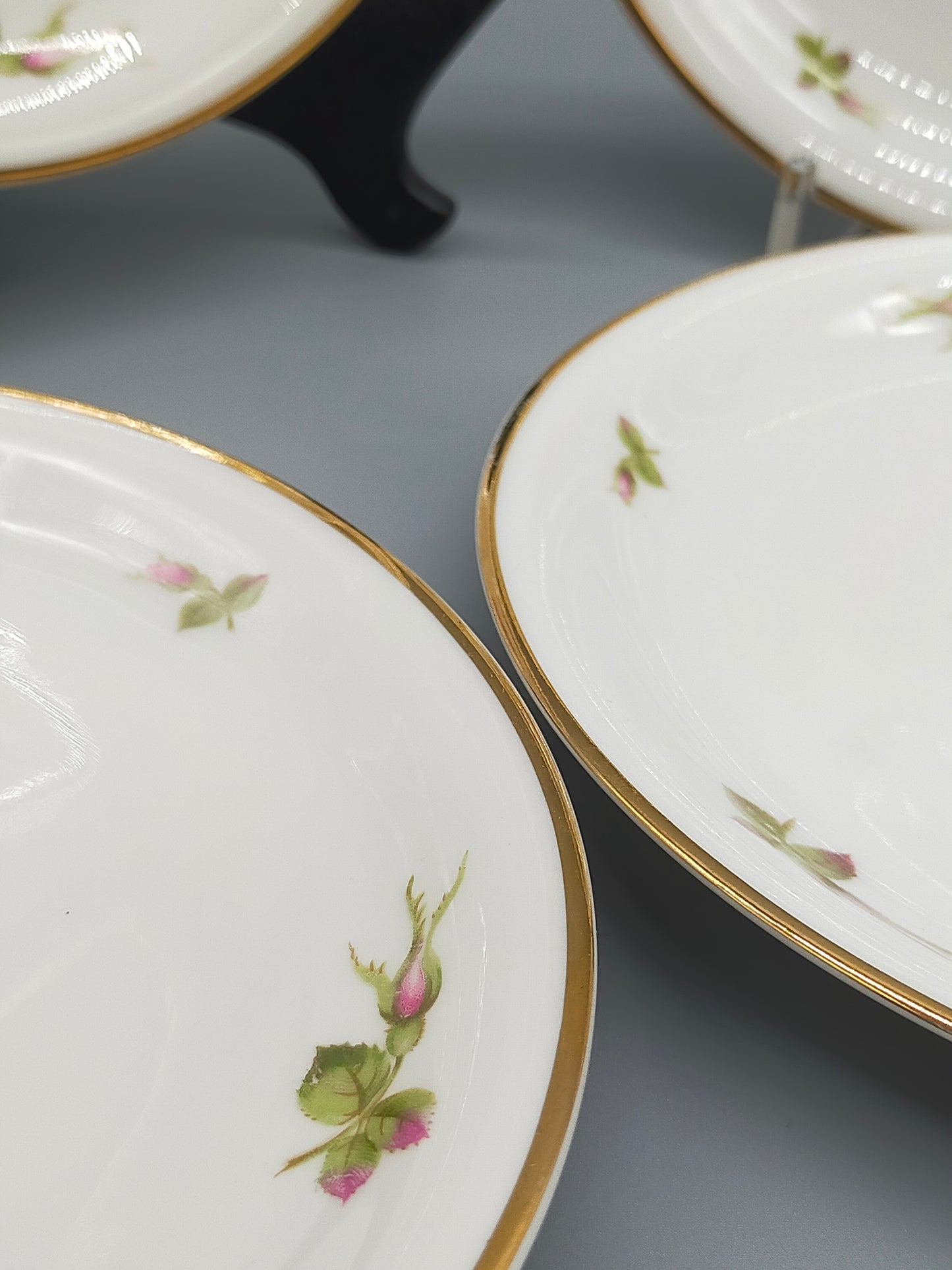 6er Set Rosenthal Form E Rose Teller von Raymond Loewy