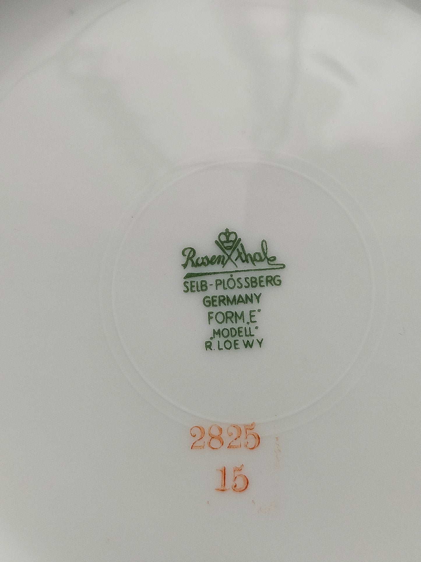 6er Set Rosenthal Form E Rose Teller von Raymond Loewy
