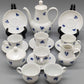 Kaffeeservice Graf von Henneberg 1777 Echt Kobalt Porzellan DDR