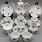 Kaffeeservice Graf von Henneberg 1777 Echt Kobalt Porzellan DDR