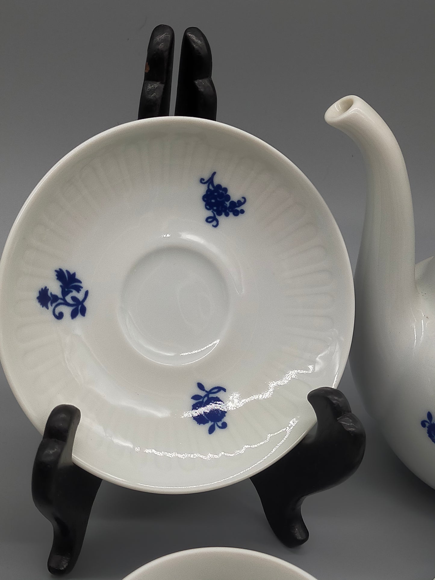 Kaffeeservice Graf von Henneberg 1777 Echt Kobalt Porzellan DDR