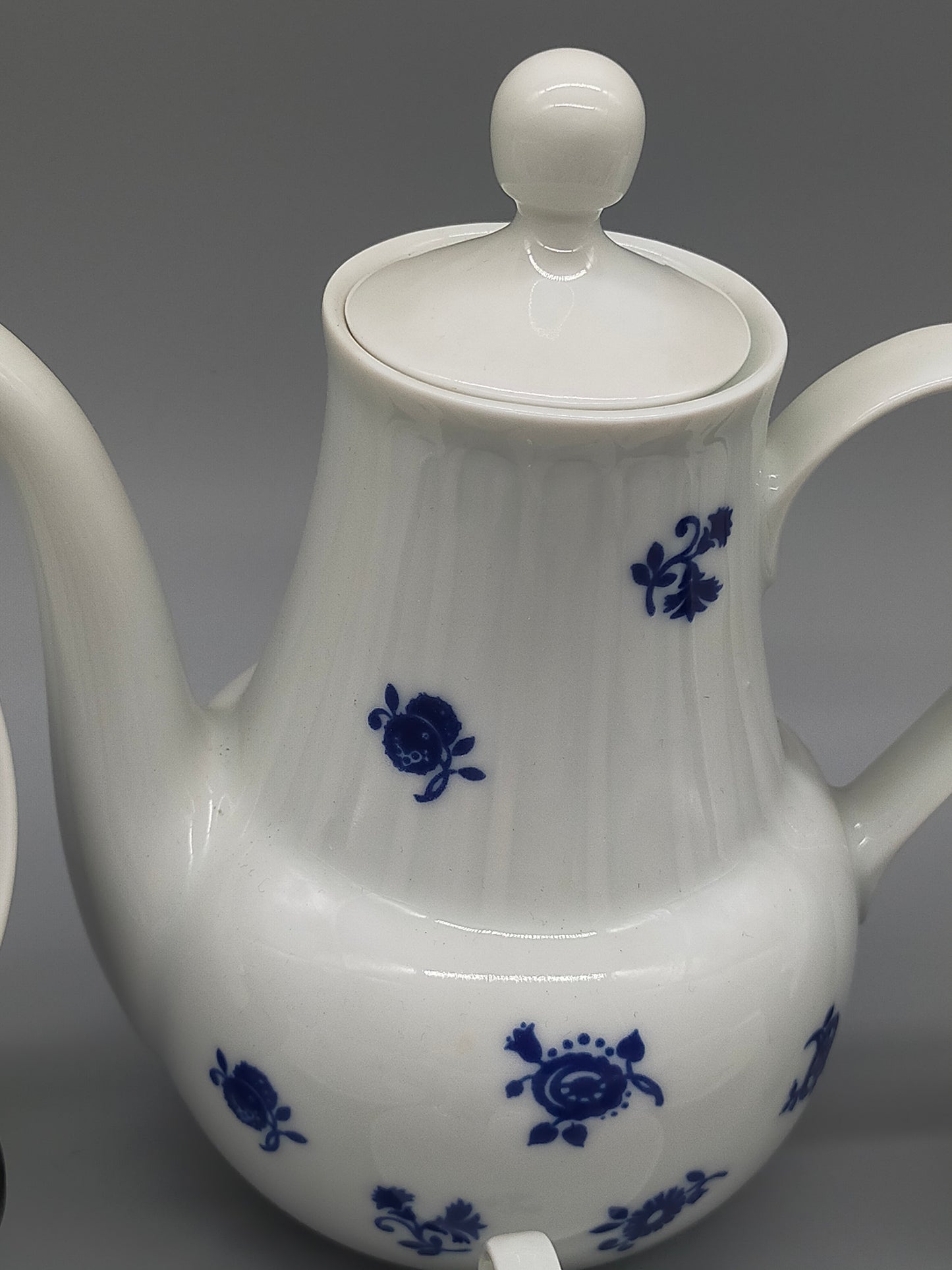 Kaffeeservice Graf von Henneberg 1777 Echt Kobalt Porzellan DDR