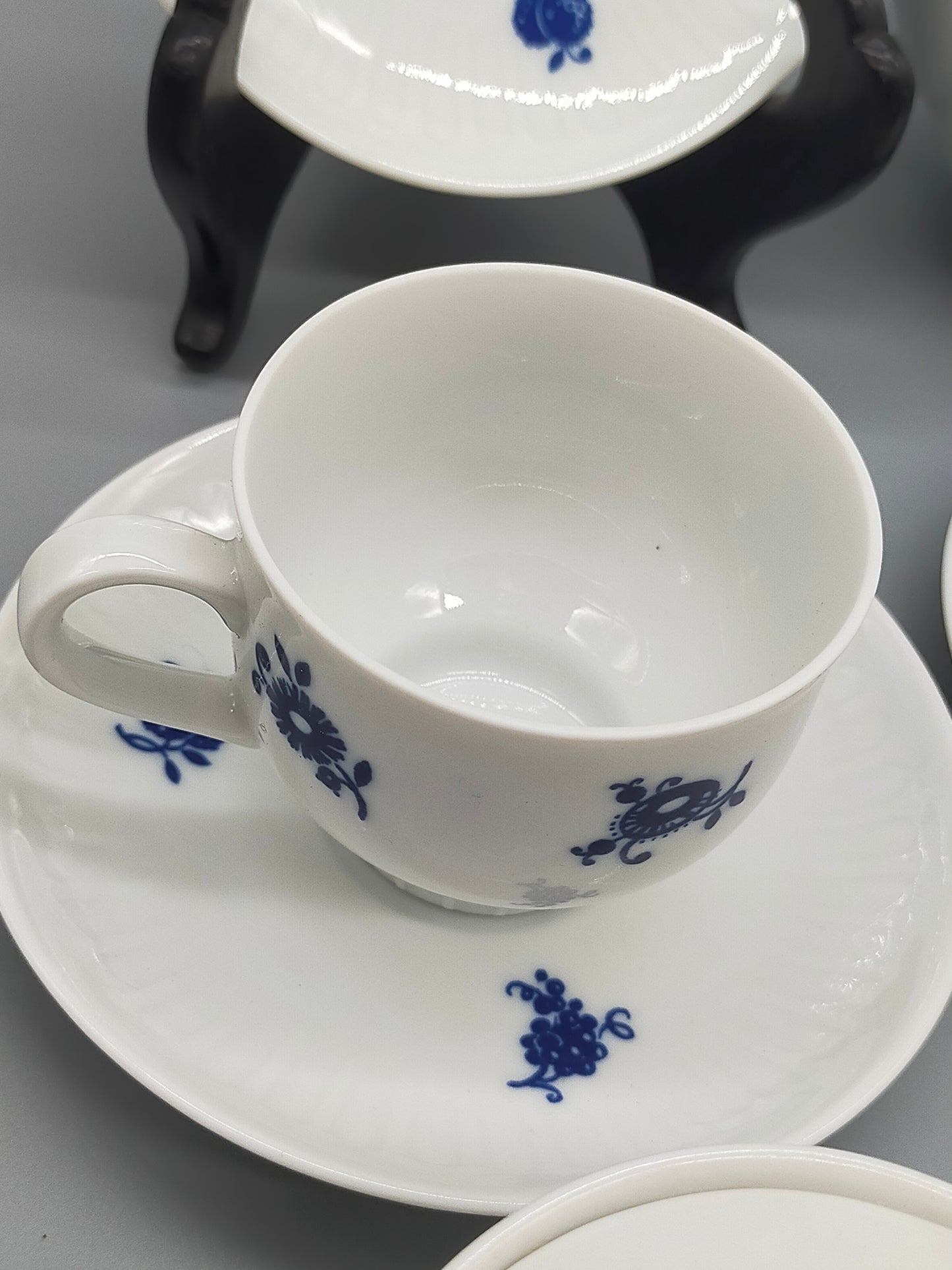 Kaffeeservice Graf von Henneberg 1777 Echt Kobalt Porzellan DDR