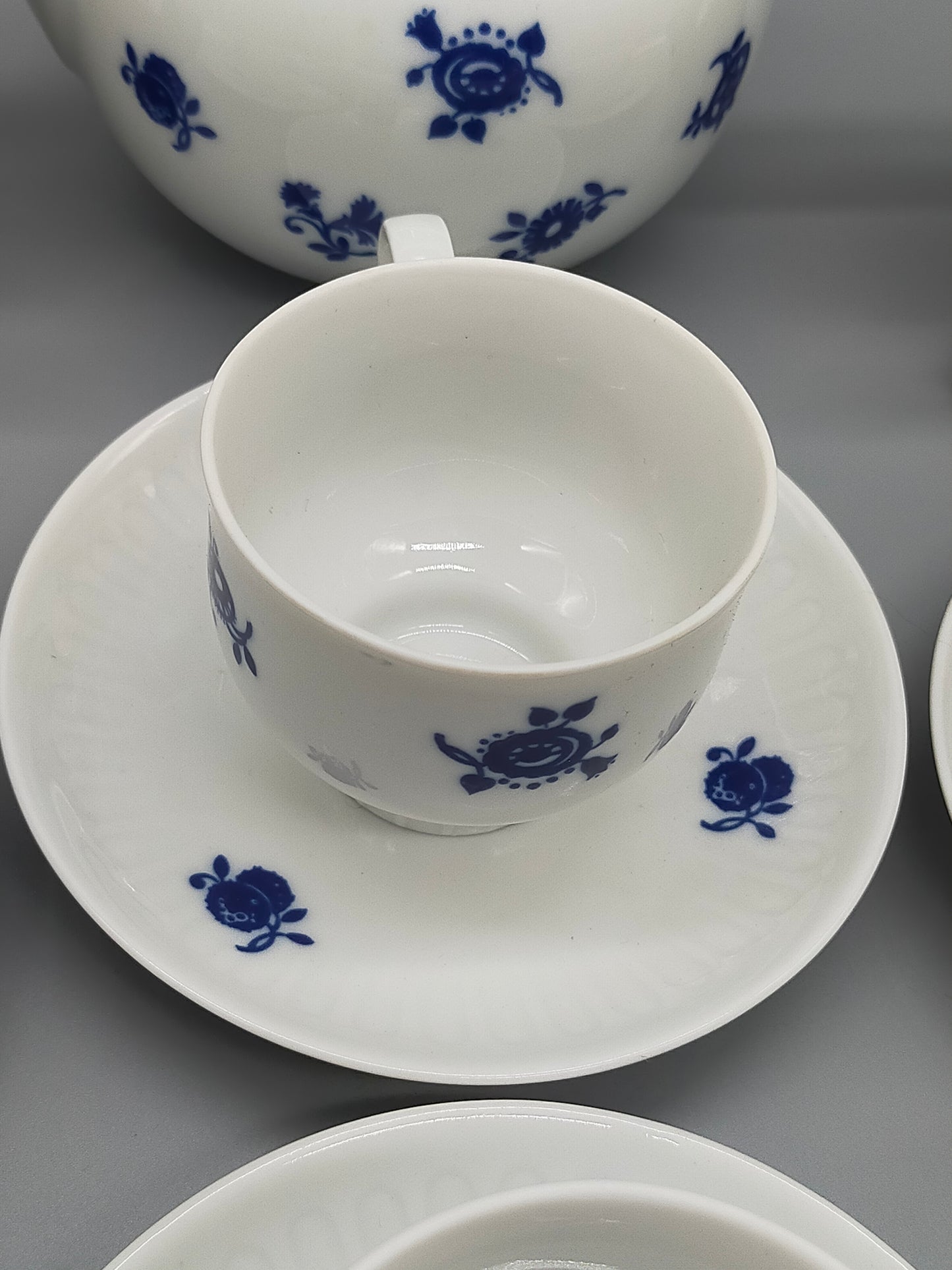 Kaffeeservice Graf von Henneberg 1777 Echt Kobalt Porzellan DDR