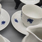Kaffeeservice Graf von Henneberg 1777 Echt Kobalt Porzellan DDR