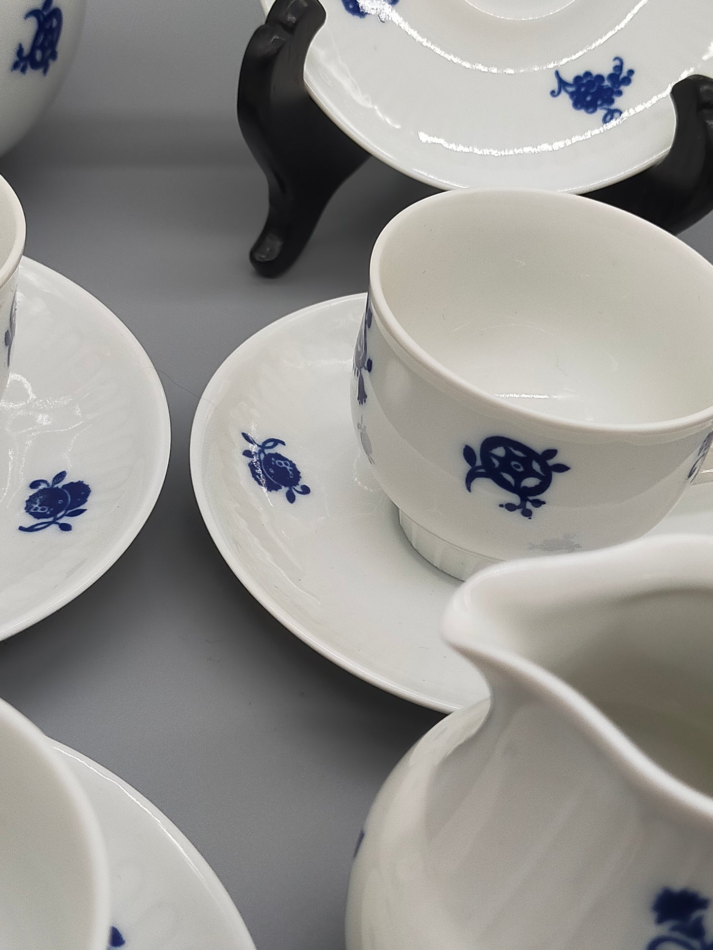 Kaffeeservice Graf von Henneberg 1777 Echt Kobalt Porzellan DDR