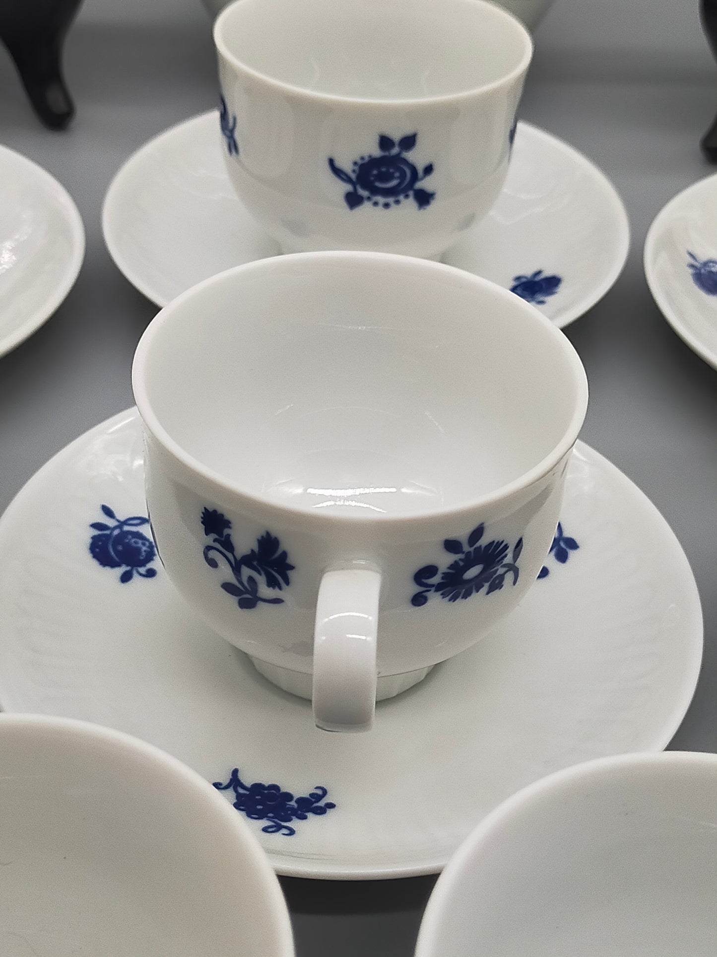 Kaffeeservice Graf von Henneberg 1777 Echt Kobalt Porzellan DDR
