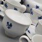Kaffeeservice Graf von Henneberg 1777 Echt Kobalt Porzellan DDR