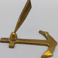 Vintage Messing Stifthalter in Anker Form