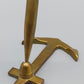 Vintage Messing Stifthalter in Anker Form