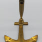 Vintage Messing Stifthalter in Anker Form