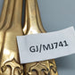 Sechs goldfarbene Löffel mit Anker-Motiv Maritimes Vintage-Besteck