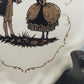 Antike Wandteller im Rokoko Stil mit Silhouette Motiven 2er Set