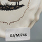 Antike Wandteller im Rokoko Stil mit Silhouette Motiven 2er Set