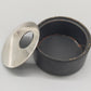 Vintage Ascher aus Metall & Bakelit Rundes Design mit Drehdeckel