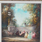 Otto Heim – Parkszene Schloss Favorite Ölgemälde im Prunkrahmen