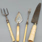 Antikes vierteiliges Vorlegebesteck Set