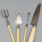 Antikes vierteiliges Vorlegebesteck Set