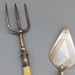 Antikes vierteiliges Vorlegebesteck Set
