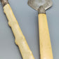 Antikes vierteiliges Vorlegebesteck Set