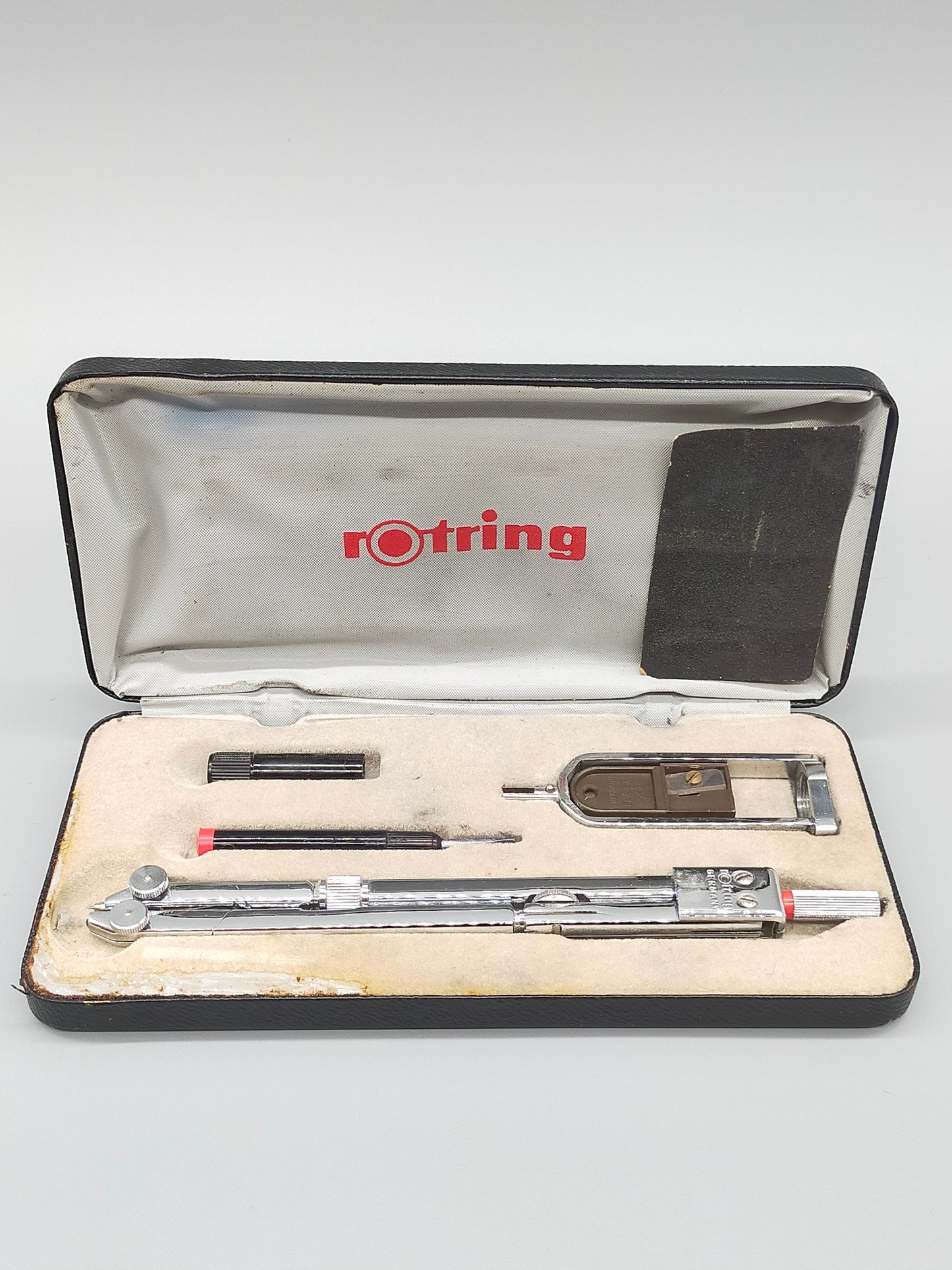 Vintage Rotring Zirkelkasten Hochwertiges Präzisionswerkzeug Set