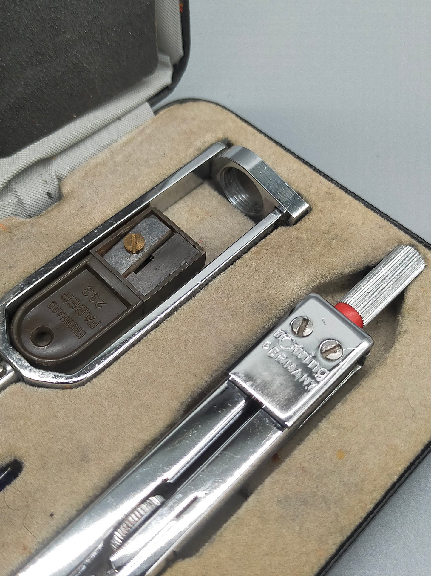 Vintage Rotring Zirkelkasten Hochwertiges Präzisionswerkzeug Set