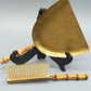 Edle Hein Matten Tischkehrgarnitur Bauhaus Messing Set