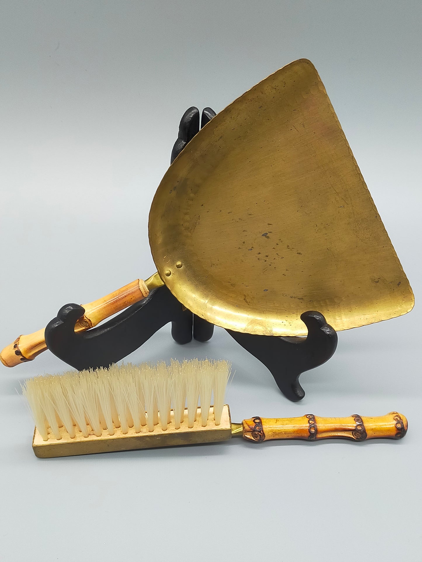 Edle Hein Matten Tischkehrgarnitur Bauhaus Messing Set