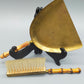 Edle Hein Matten Tischkehrgarnitur Bauhaus Messing Set