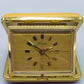Goldene Deluxe Reisewecker Uhr Vintage Design aus Deutschland