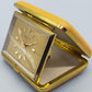 Goldene Deluxe Reisewecker Uhr Vintage Design aus Deutschland