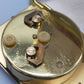 Goldene Deluxe Reisewecker Uhr Vintage Design aus Deutschland
