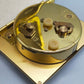 Goldene Deluxe Reisewecker Uhr Vintage Design aus Deutschland