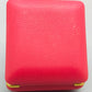 Vintage Oskar Reise Wecker Rotes Etui mit Goldfarbenem Gehäuse