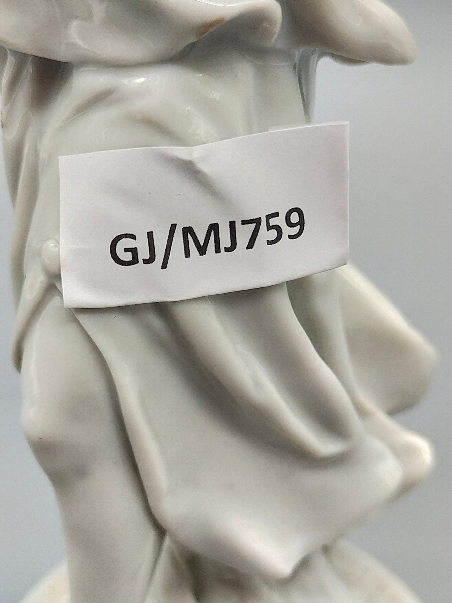N Crown Porzellan Figur Muse mit Lyra Weißglanz & Antik-Stil