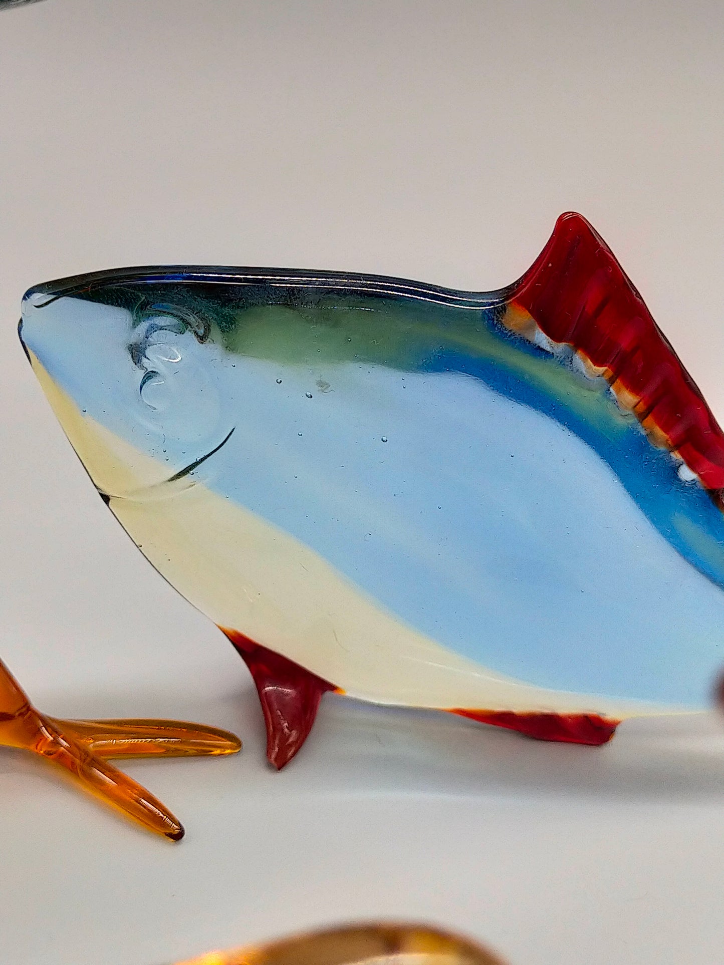 Exklusive Murano Glasfiguren Set Handgefertigte Vögel und Fisch