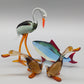 Exklusive Murano Glasfiguren Set Handgefertigte Vögel und Fisch