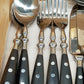 B&R Edelstahl Besteck Set mit Box – 41-teilig Blau & Schwarz