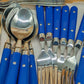 B&R Edelstahl Besteck Set mit Box – 41-teilig Blau & Schwarz