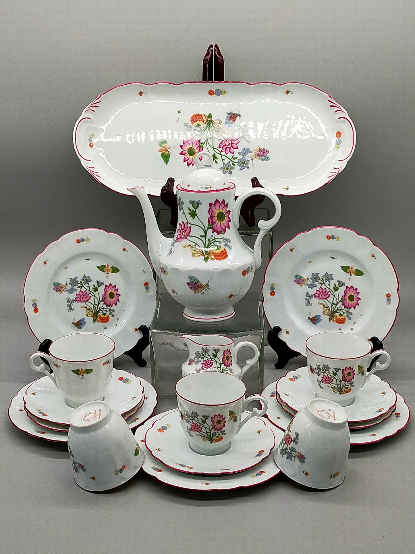 Ch. Field Haviland Limoges Porzellan Set – Modell Alt Meissen