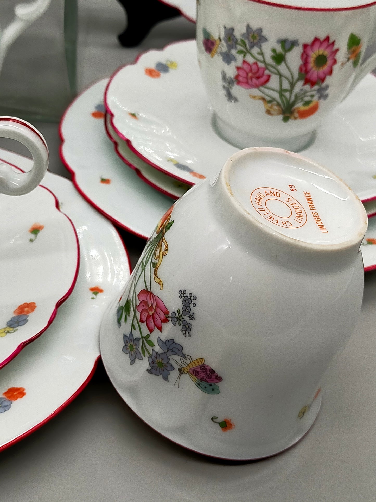 Ch. Field Haviland Limoges Porzellan Set – Modell Alt Meissen