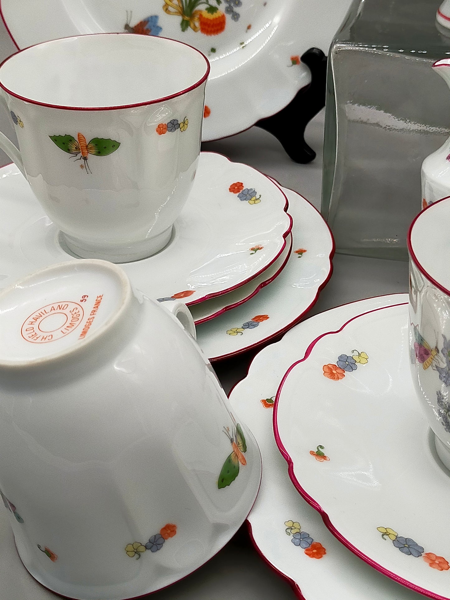 Ch. Field Haviland Limoges Porzellan Set – Modell Alt Meissen