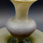 Vintage Opalglas Vase mit Teller – Elegantes Set in Pastelltönen