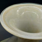Vintage Opalglas Vase mit Teller – Elegantes Set in Pastelltönen