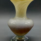 Vintage Opalglas Vase mit Teller – Elegantes Set in Pastelltönen
