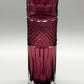 Edle Kristall Glas Vase in Violett – Elegantes Zylinder Design