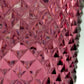 Edle Kristall Glas Vase in Violett – Elegantes Zylinder Design