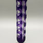 Edle Murano Glas Vase in Violett – Elegante Säulenform