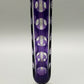 Edle Murano Glas Vase in Violett – Elegante Säulenform