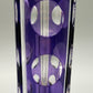 Edle Murano Glas Vase in Violett – Elegante Säulenform